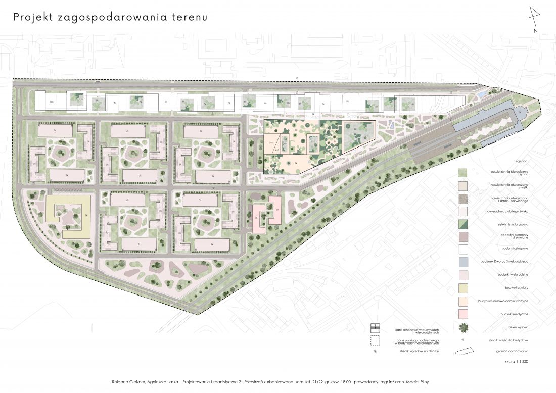 Plan zagospodarowania całego terenu