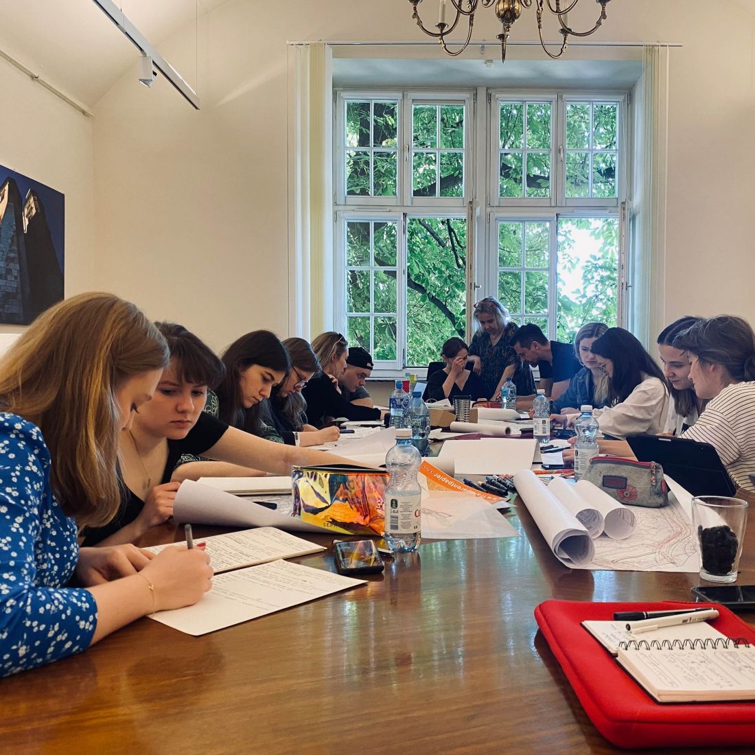 Warsztat projektowy podczas seminarium na Zamku Królewskim na Wawelu