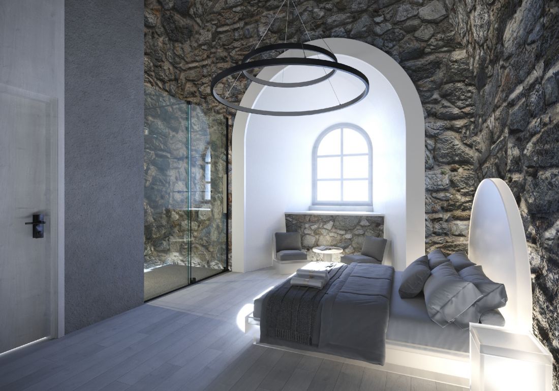Koncepcja modernizacji Zamku w Janowcu, pokój hotelwy