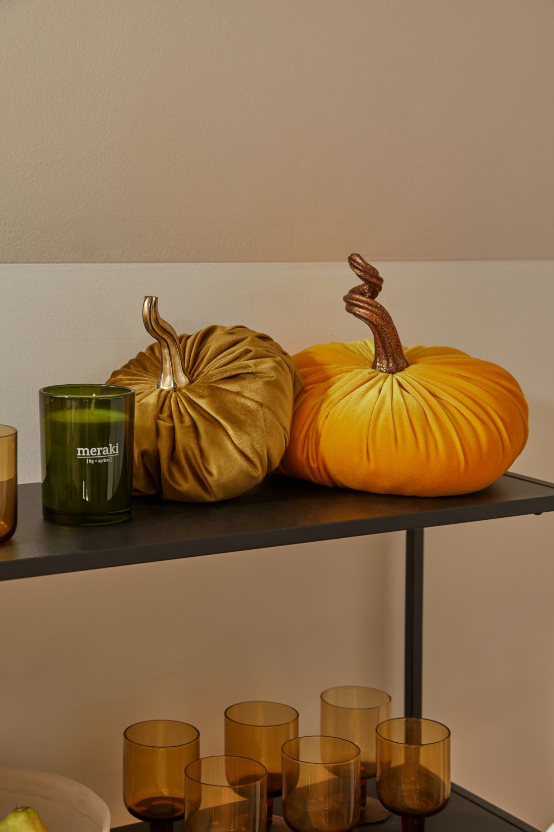 Glass in the colors of autumn