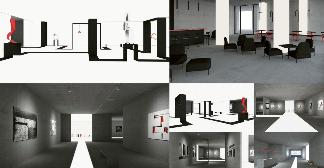 Projekt przestrzeni dla sztuki i designu