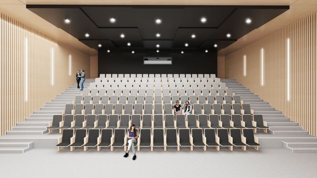 w kompleksie znajdziemy dom kultury i bibliotekę