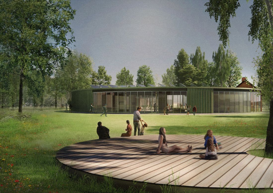 Projekt Kuźnia Kultury, widok od strony parku