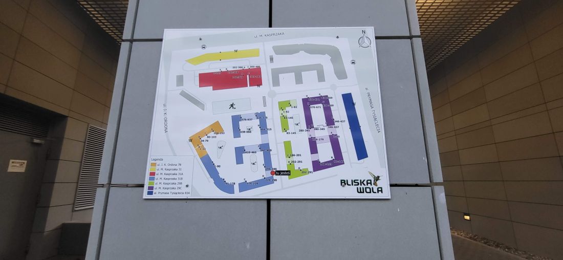 Bliska Wola estate, plan