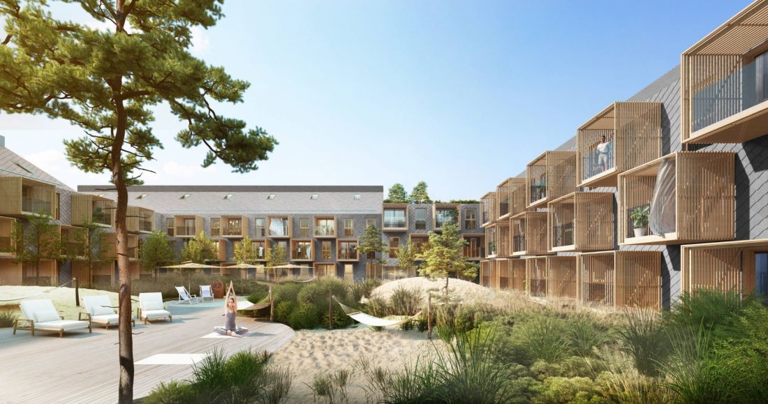 Nickel Resort & Spa, Grzybowo, wizualizacja, proj. Ultra Architects