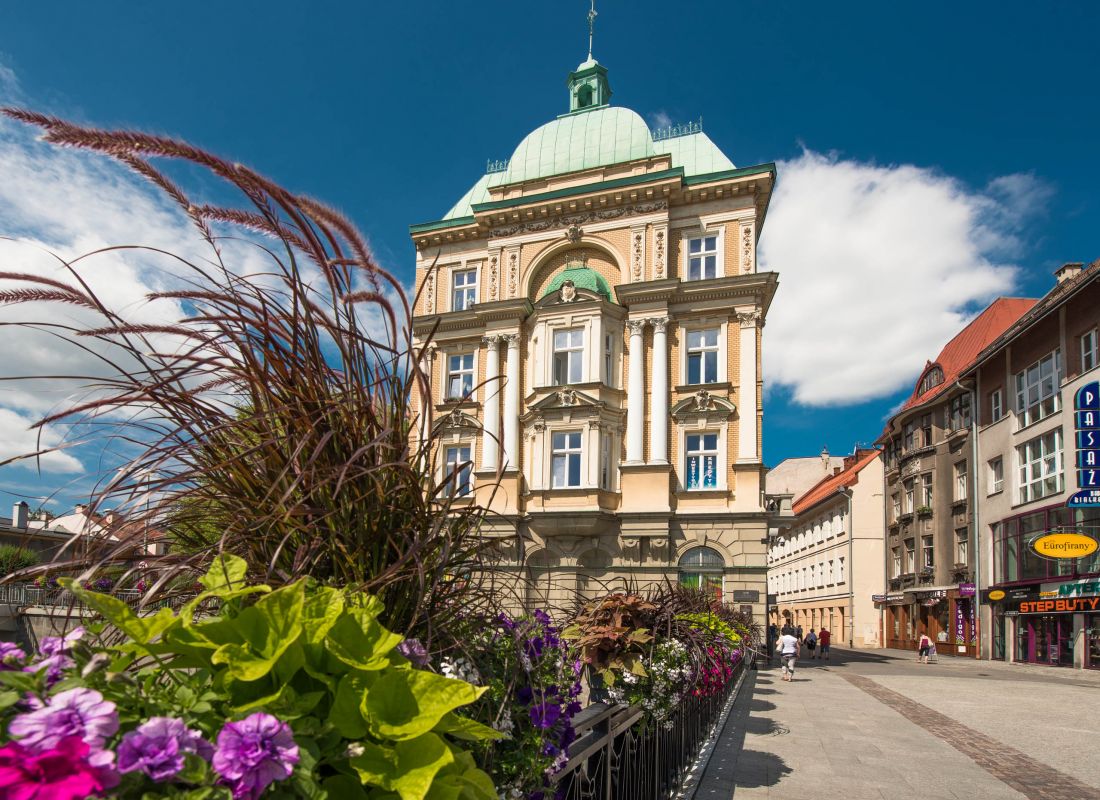 cesarska, wiedeńska architektura dawnego Bielitz