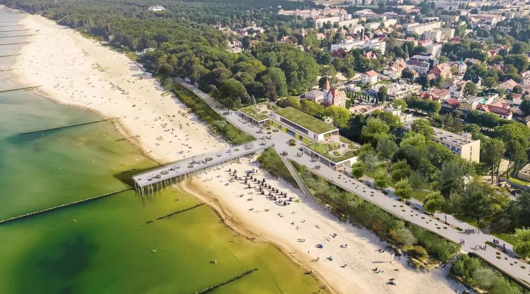 II Nagroda w konkursie na projekt Promenady Nadmorskiej w Ustce