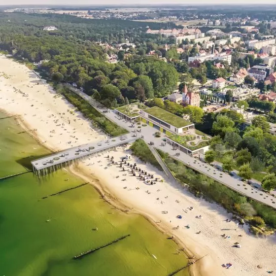 II Nagroda w konkursie na projekt Promenady Nadmorskiej w Ustce