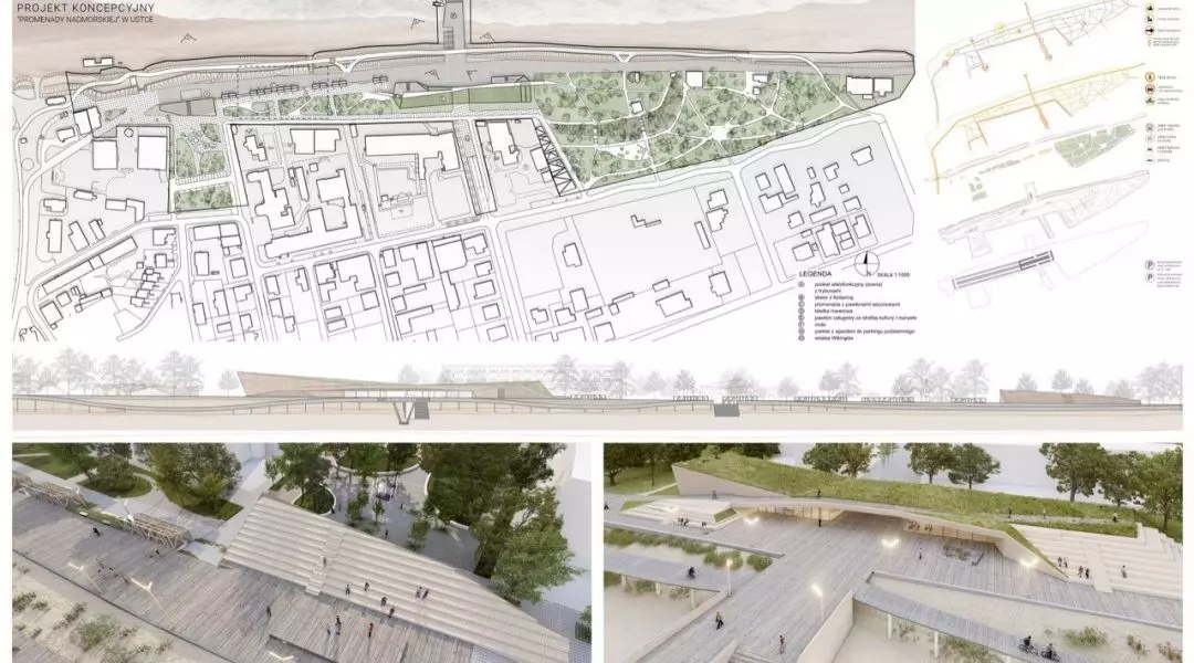 III Nagroda (ex aequo) w konkursie na projekt promenady w Ustce