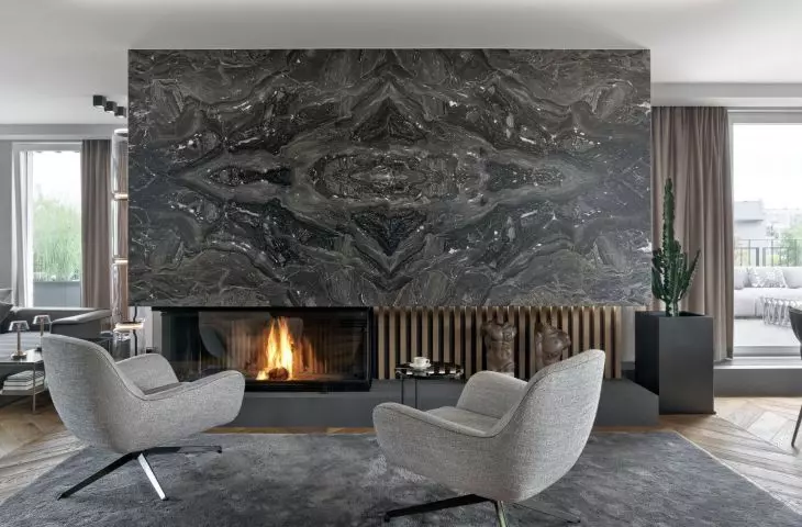 Dark Brown - unified interior in an interesting design.