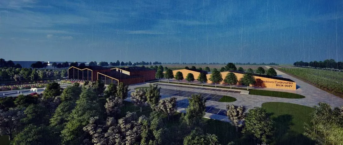 Projekt kompleksu produkcji cydru w Belsku Dużym. Pomysł na wsparcie polskiego sadownictwa