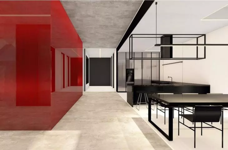 Interior design of a house for the visually impaired