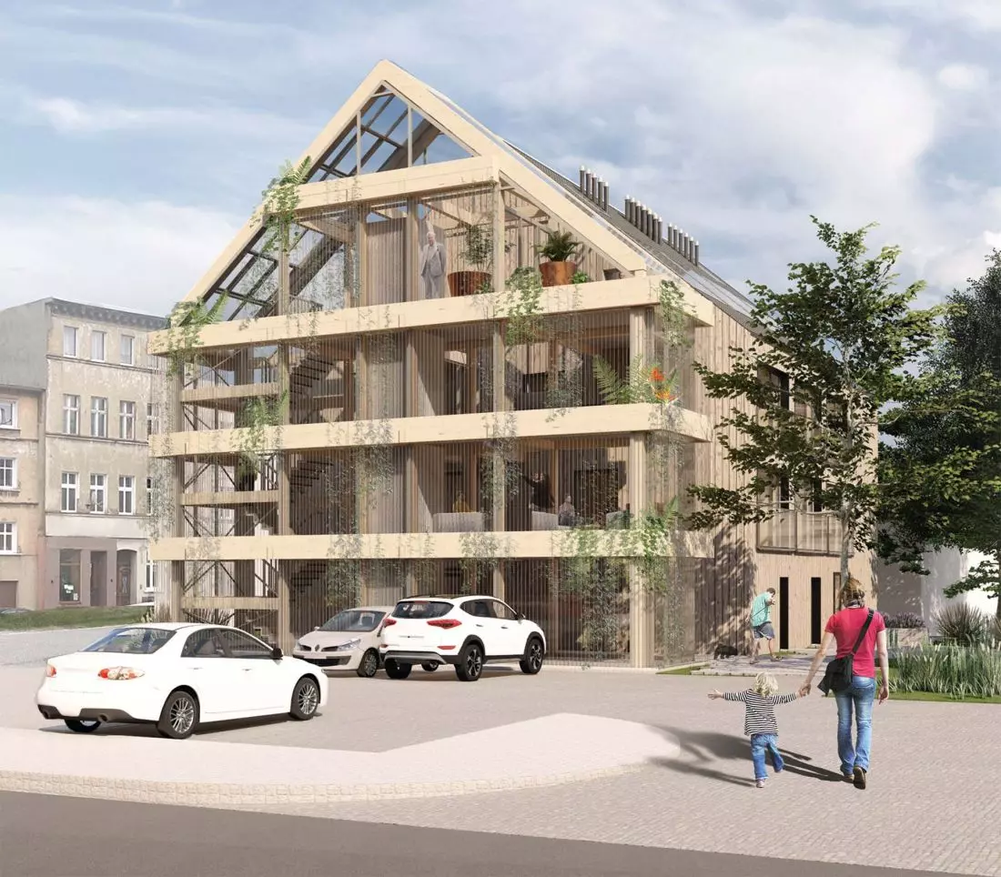 INGARDEN – komunalny, wielorodzinny budynek mieszkalny z drewna