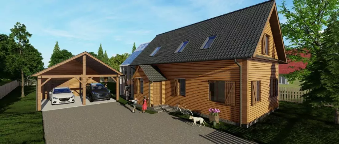 Dom zaprojektowany z myślą o energooszczędności