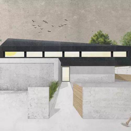 HOUSE SMASHED. Design of a single-family house in Wroclaw
