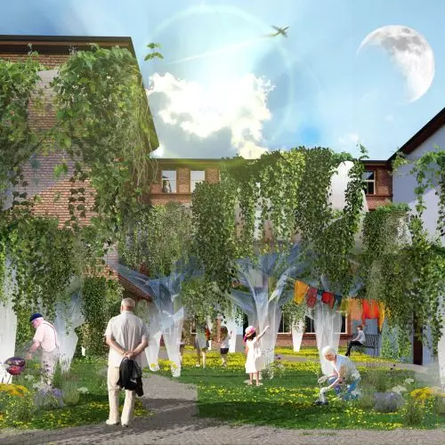 Trochę Japonii w Poznaniu. Projekt zazieleniający i ożywiający poznańskie podwórka