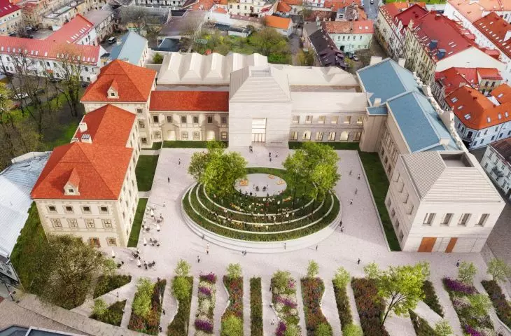 Wyróżniony projekt WXCA przebudowy Pałacu Radziwiłłów w Wilnie