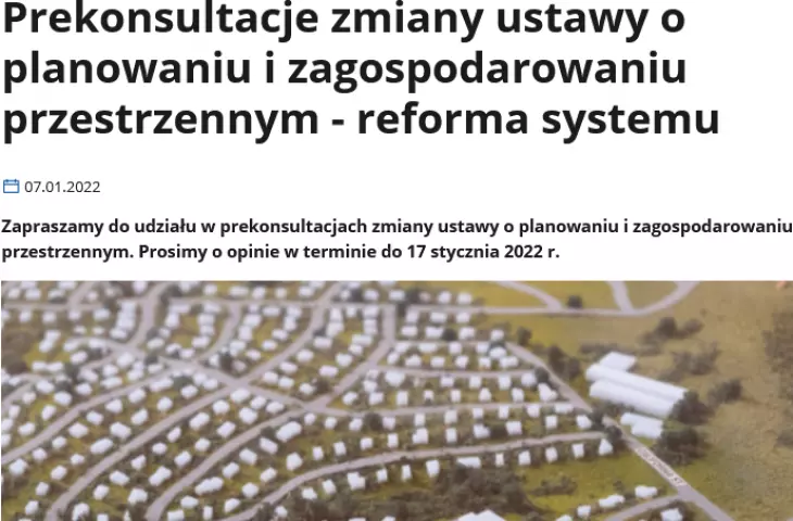 Rewolucja w planowaniu - trwają konsultacje!