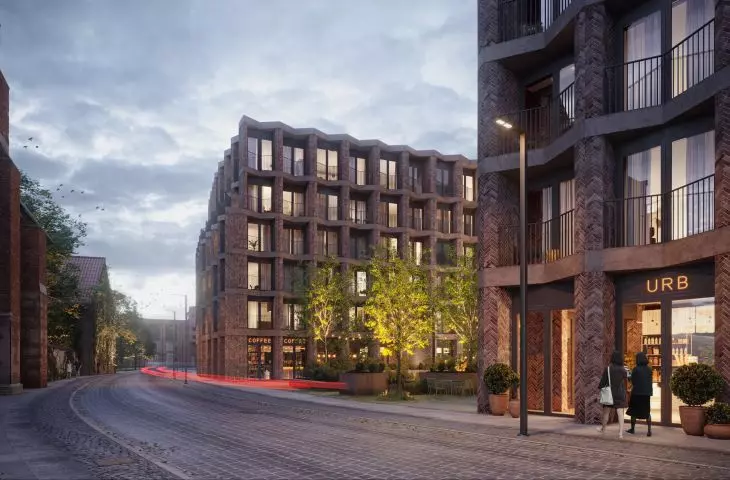 New apartment building on Bernardyńska Street in Wrocław