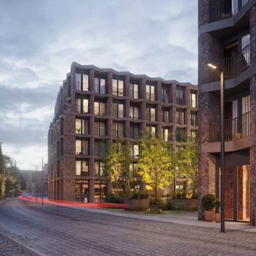 New apartment building on Bernardyńska Street in Wrocław