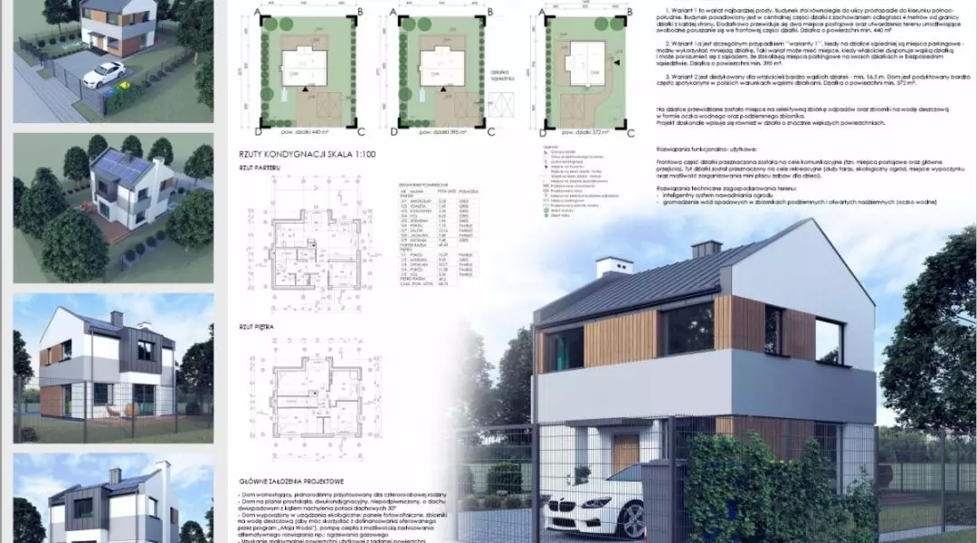 Projekt domu do 70 mkw, proj.: LAU ARCHITEKTURA KONSTRUKCJE Biuro Projektów i Obsługi Inwestycji