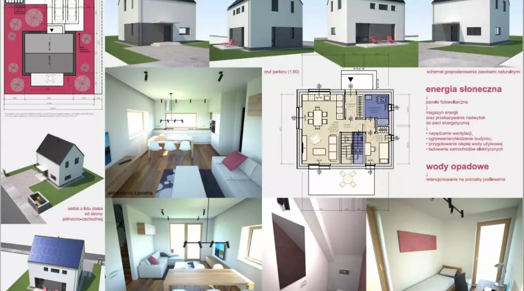 Projekt domu do 70 mkw, proj.: Adam Rucki