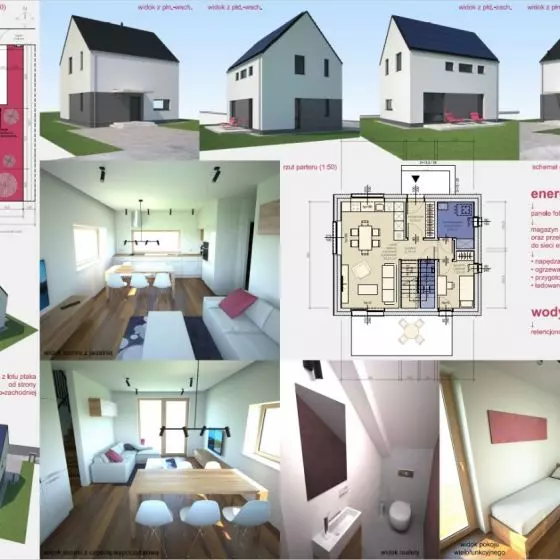 Projekt domu do 70 mkw, proj.: Adam Rucki