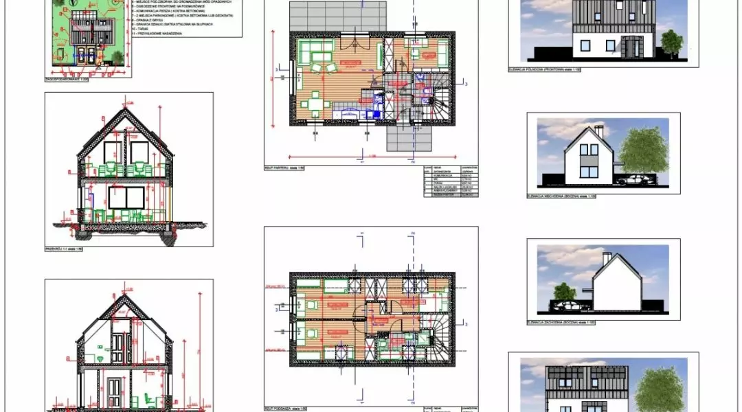 Projekt domu do 70 mkw, proj.: Pracownia Projektowa KWADRAT