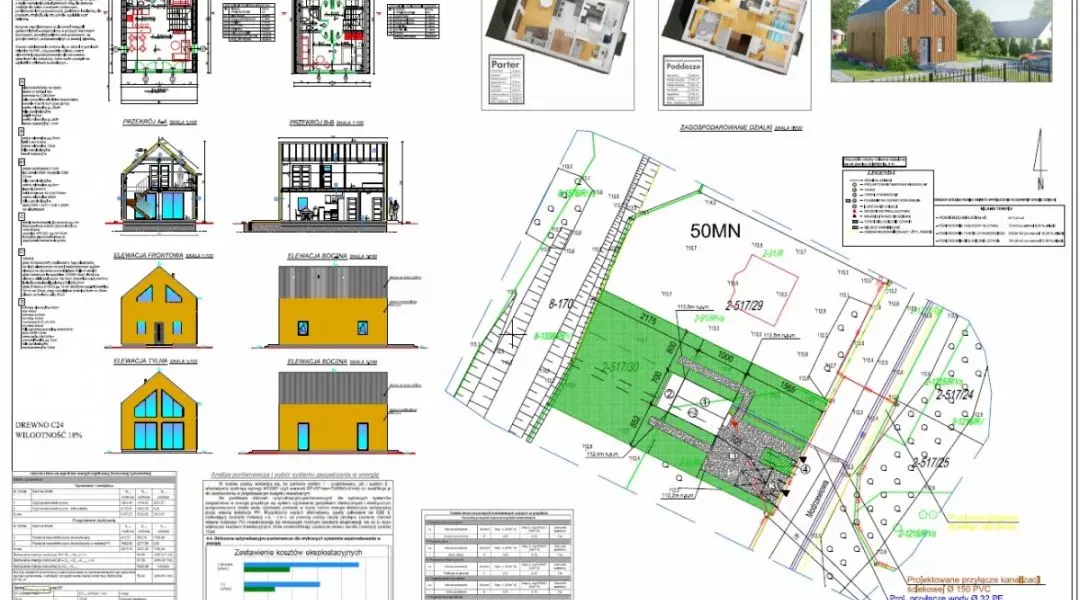 Projekt domu do 70 mkw, proj.: ENERGIALE, Rafał Rutkowski, Biuro projektowe Justyna Przygoda