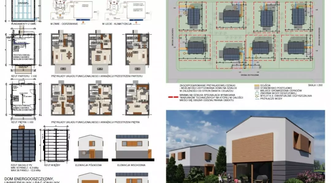 Projekt domu do 70 mkw, proj.: KRYJAK – Biuro Projektów