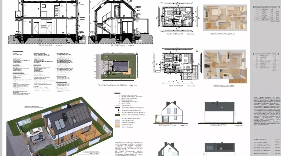 Projekt domu do 70 mkw, proj.: Tomasz Krzemiński