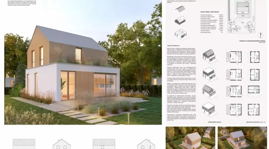Projekt domu do 70 mkw, proj.: Laboratorium Architektury