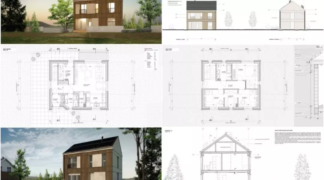 Projekt domu do 70 mkw, proj.: Architektura Stanisław Świderczuk