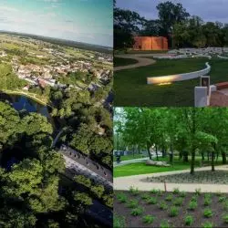 Rewaloryzacja Parku Radolińskich w Jarocinie wraz z zielonym amfiteatrem - Grand Prix, proj.: I. „Rewitalizacja Parku Radolińskich (Parku Miejskiego) w Jarocinie w zakresie przebudowy ścieżek parkowych ETAP II - EH. U. GREK s.c. G. T. Florkowscy; II. „ Re