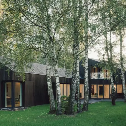 Blend in and don't destroy - the TEZ house... between the birch trees of the TEZ Architects project