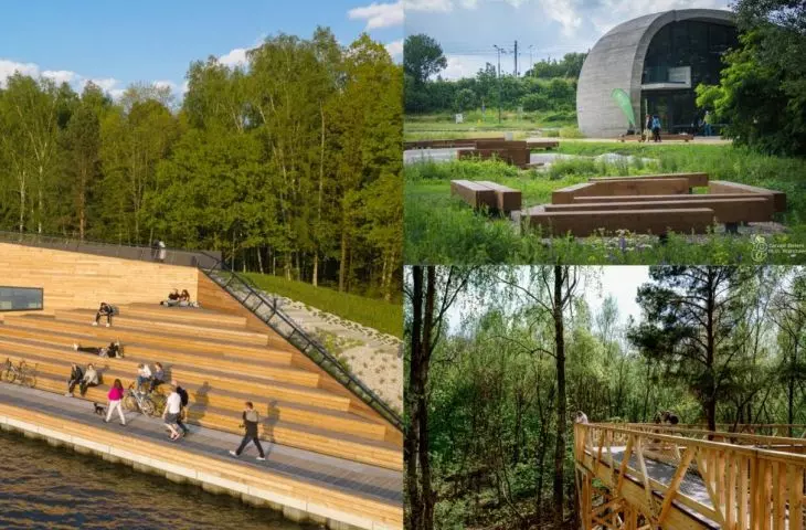 Canoes, Stone and Footbridge - best public spaces 2021