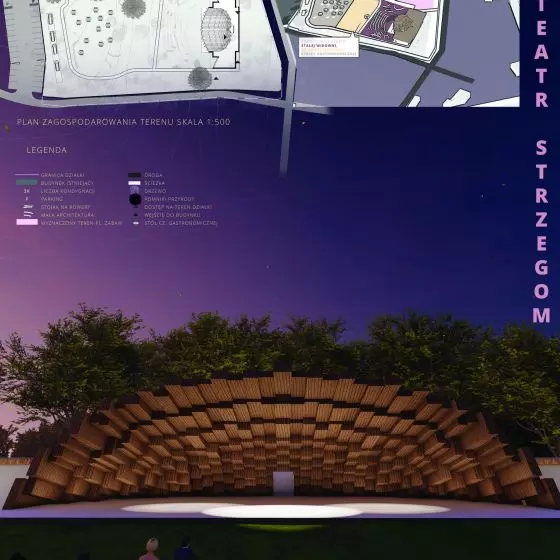 III Nagroda w konkursie na projekt amfiteatru w Strzegomiu