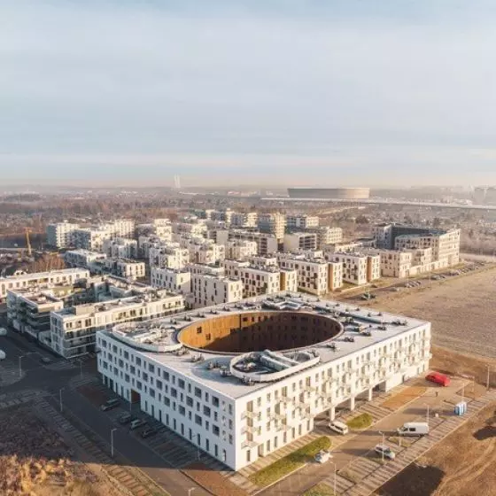 Budynek mieszkalny wielorodzinny z usługami, Nowe Żerniki, proj.: Major Architekci