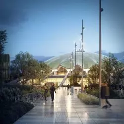 Hala widowiskowo-sportowa Arena w Poznaniu - wizualizacja stanu po modernizacji, proj. CDF Architekci