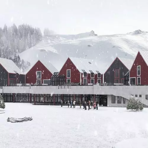 Relaxation in the far North. Björkliden hotel project in Sweden