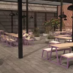 Meble miejskie Københagen Outstanding. Kolekcja Amager