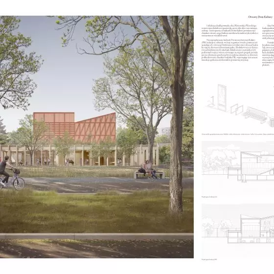 II Nagroda w konkursie na projekt siedziby Powiatowej Instytucji Kultury w Legionowie