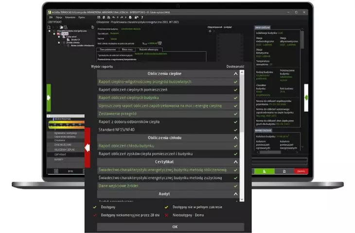 ArCADia-TERMOCAD to zaawansowane, a jednocześnie przyjazne użytkownikowi programy do obliczeń cieplnych budynków.