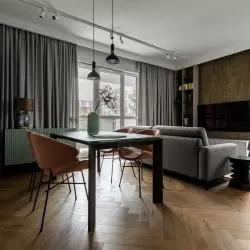 Widok na salon od wejścia
