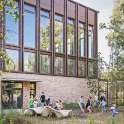 Szkoła Podstawowa nr 400 w Wilanowie, Warszawa, proj.: Bujnowski Architekci
