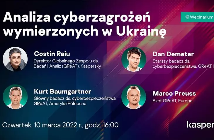 Webinarium: cyberzagrożenia wymierzone w Ukrainę