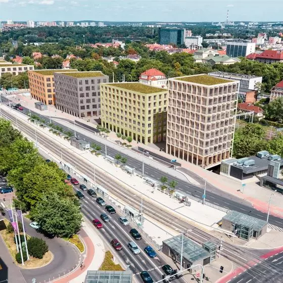 II Nagroda w konkursie na zagospodarowania terenów przy ul. F. Roosevelta w Poznaniu
