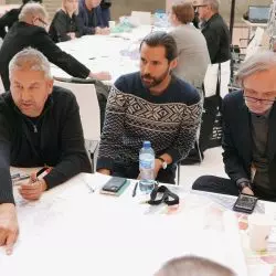Bartłomiej Kisielewski (Horizone Studio), Maciej Siuda (Maciej Siuda Pracownia) i Marcin Kościuch (Ultra Architects)