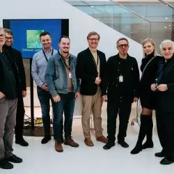 Od lewej: Marcin Włodarczy (W+W Studio Architektoniczne), Bartosz Haduch (Narchitektura), Cezary Ulasiński, Bartłomier Bogucki, Łukasz Maslona, Alek Janicki, Paula Jaworek, Romuald Loegler (Atelier Loegler)