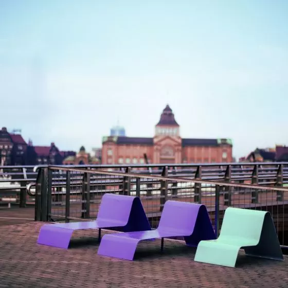 Meble miejskie Københagen Outstanding. Kolekcja Ørestad
